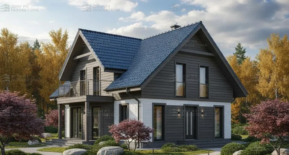 Проект Двухэтажный дом 10 на 13, 127 м2