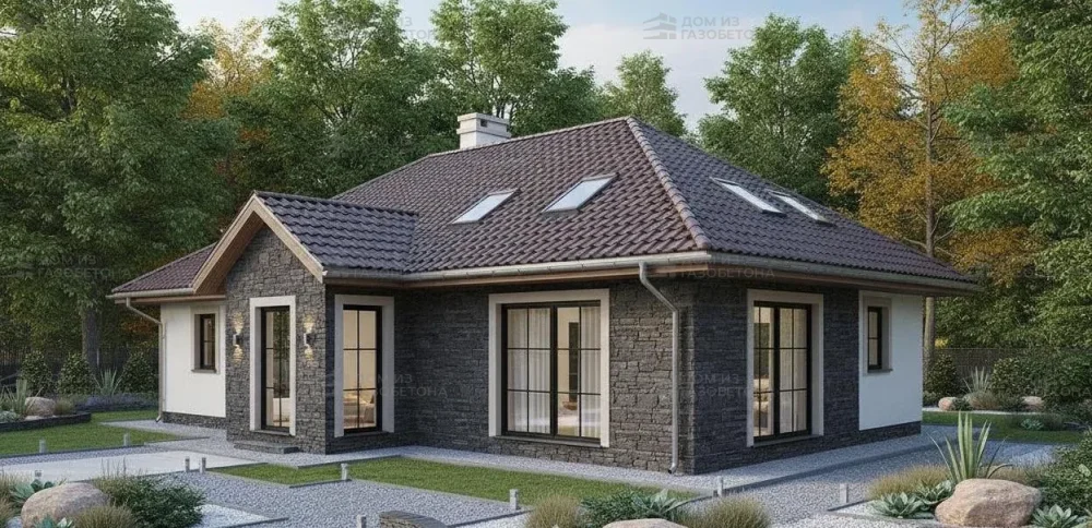 Проект Двухэтажный дом 15 на 11, 150 м2