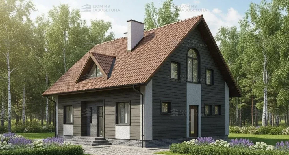 Проект Двухэтажный дом 10 на 9, 133 м2