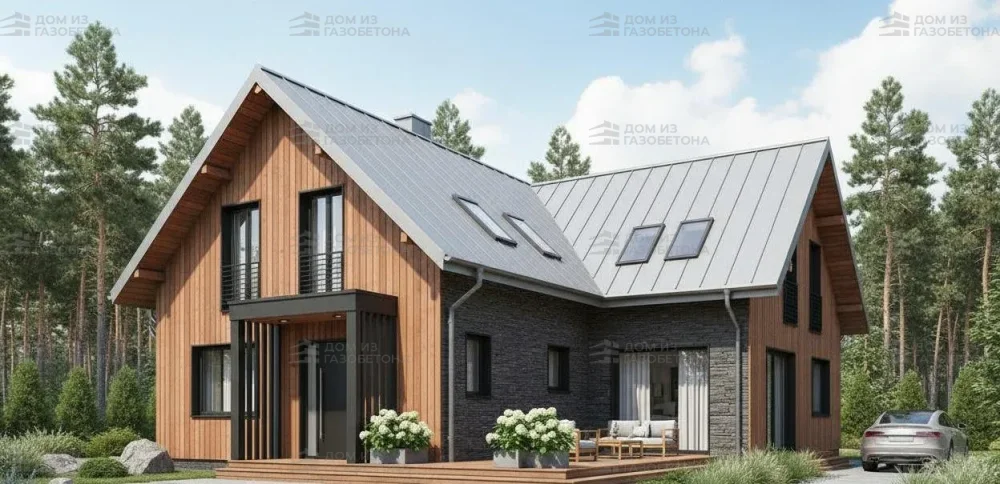 Проект Двухэтажный дом 11 на 14, 150 м2