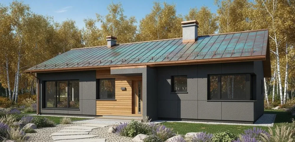 Проект Одноэтажный дом 15 на 11, 133 м2