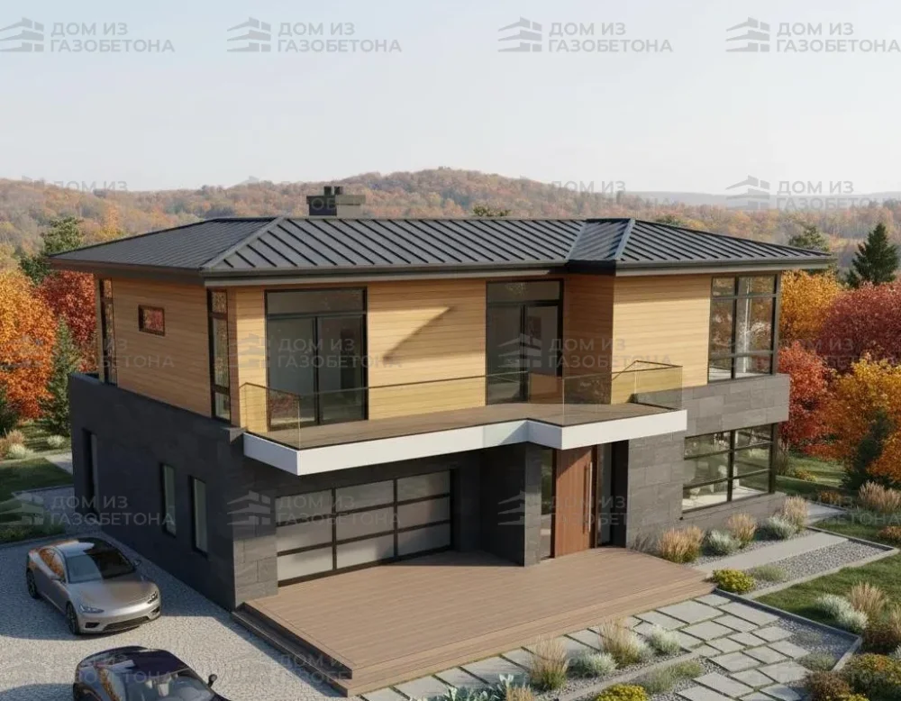 Проект Двухэтажный дом 15 на 10, 184 м2