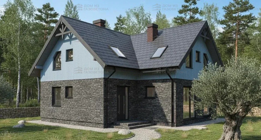 Проект Двухэтажный дом 10 на 9, 127 м2