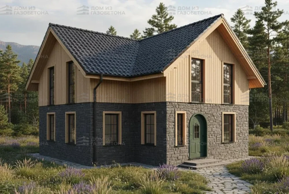 Проект Двухэтажный дом 16 на 12, 222 м2