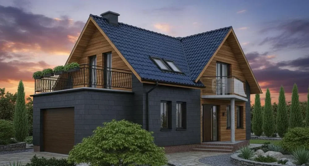 Проект Двухэтажный дом 13 на 11, 180 м2