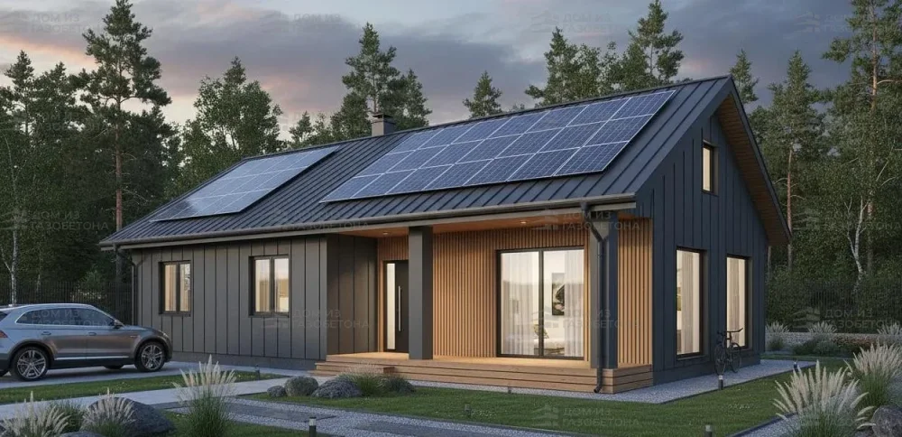 Проект Одноэтажный дом 12 на 11, 98 м2