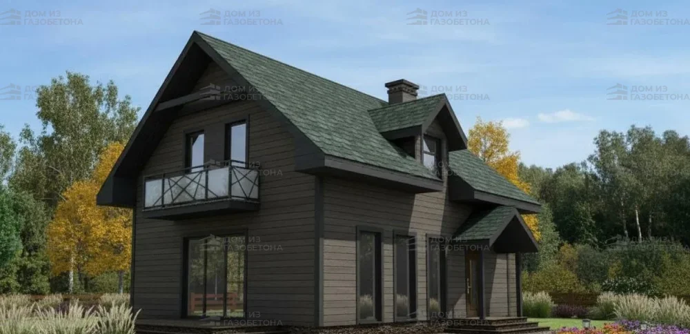 Проект Двухэтажный дом 8 на 13, 139 м2